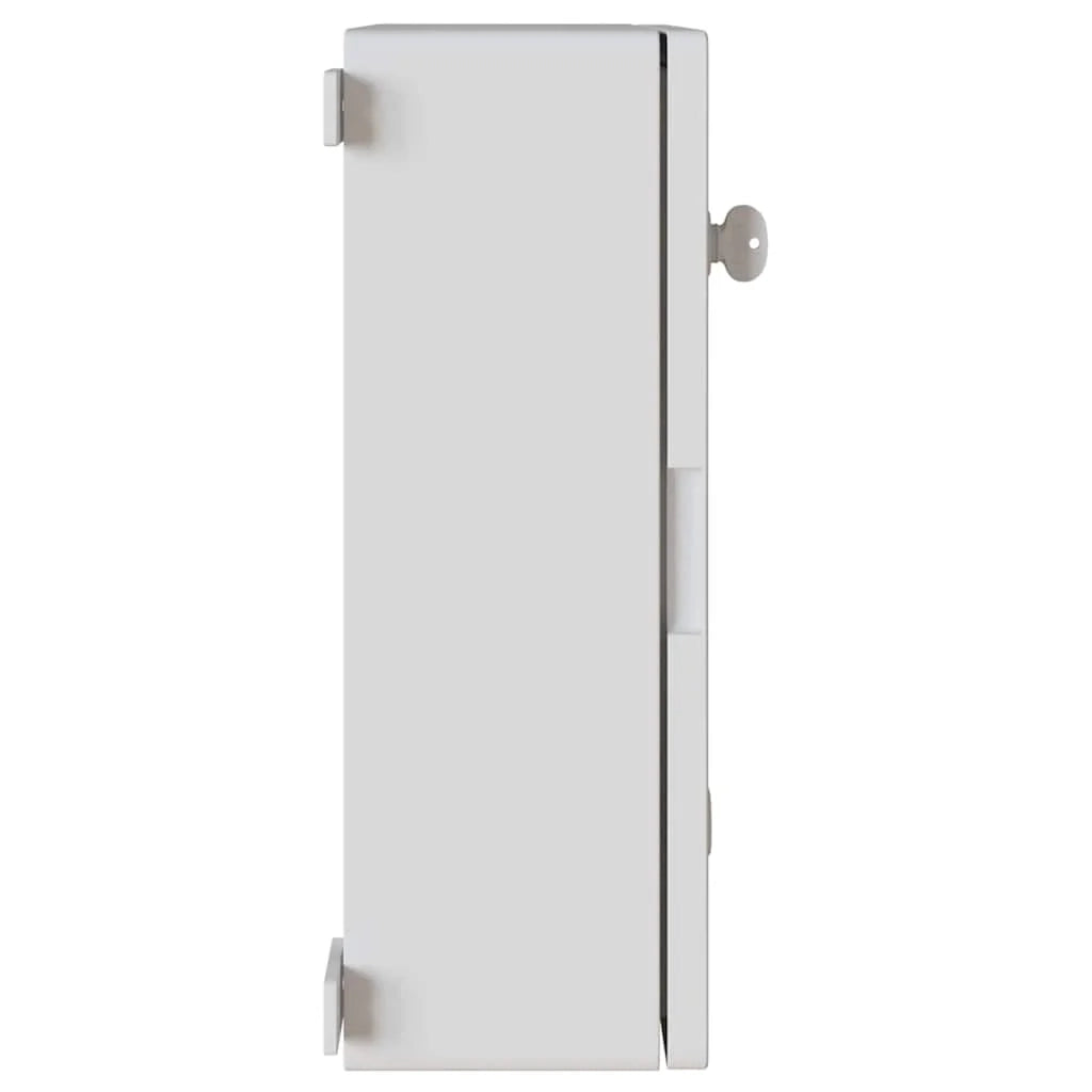 Moderno armadio di controllo multiuso per lo stoccaggio 47 x 20 x 60 cm in plastica ABS grigia 02_0058201