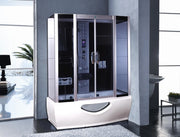 Cabina con vasca idromassaggio, sauna, bagno turco, cromoterapia 170x85cm full optional Sicorage Mexus Oblò