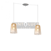 SOSPENSIONE CROMO SPOSTABILE 2 LUCI AMBRA 1164CR-S2 S-AM