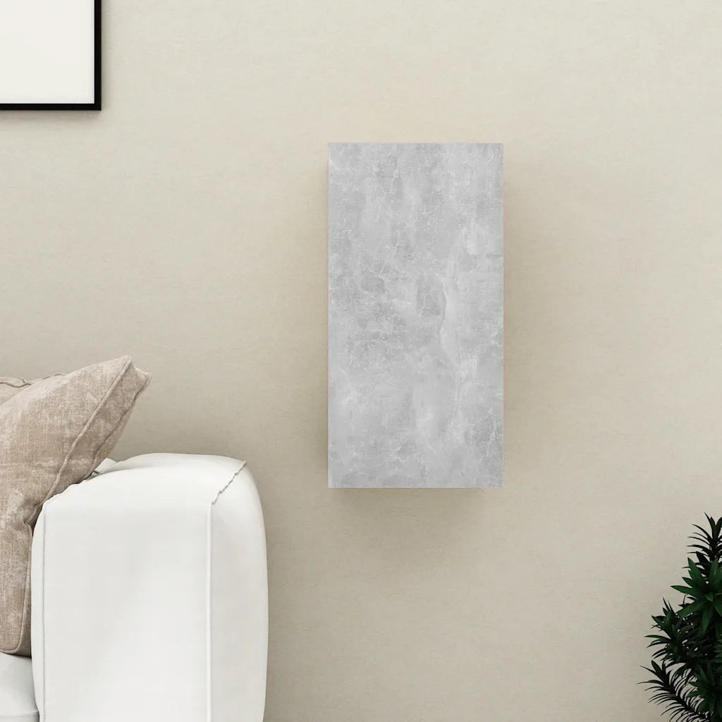 Mobile Porta TV-Mobile per TV-Credenza TV Grigio Cemento 30,5x30x60 cm Legno Multistrato