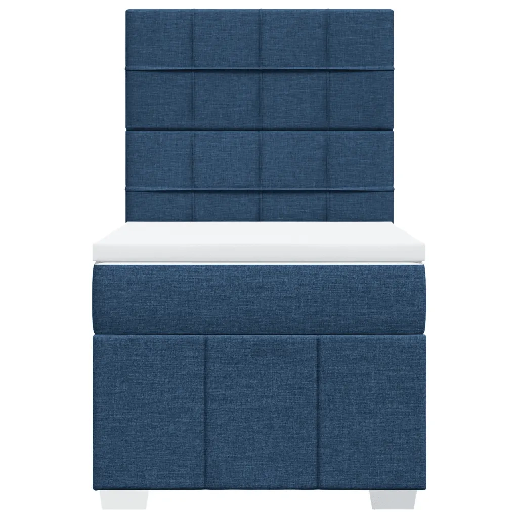 Giroletto a Molle con Materasso Blu 90x200 cm inTessuto