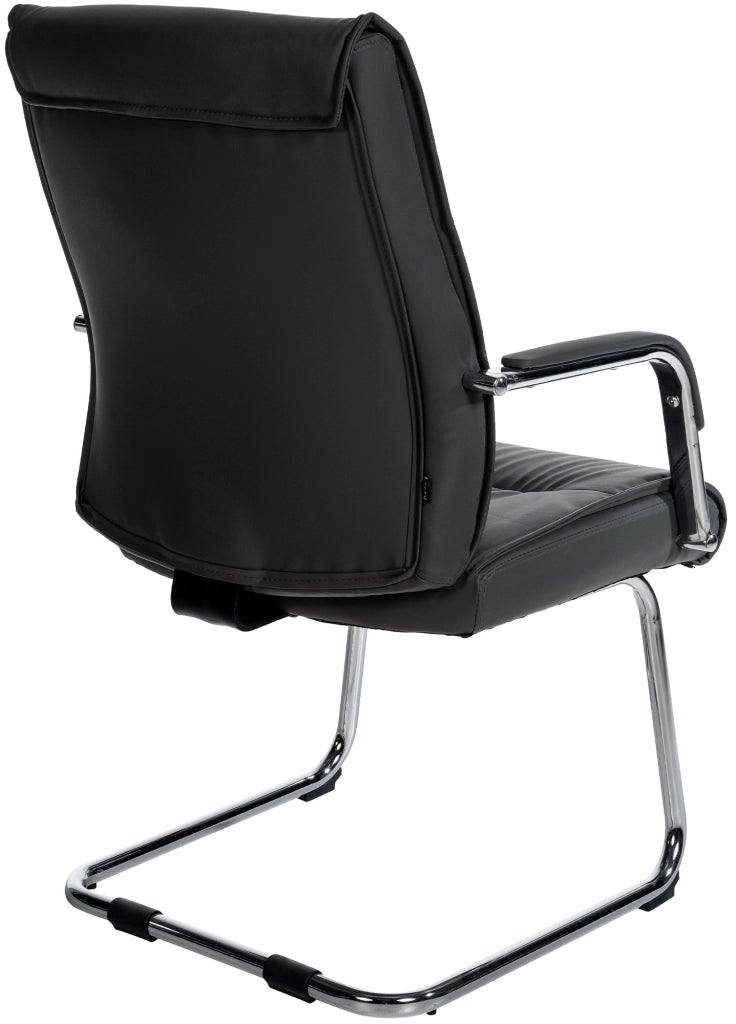 Sedia Sievert in similpelle nero