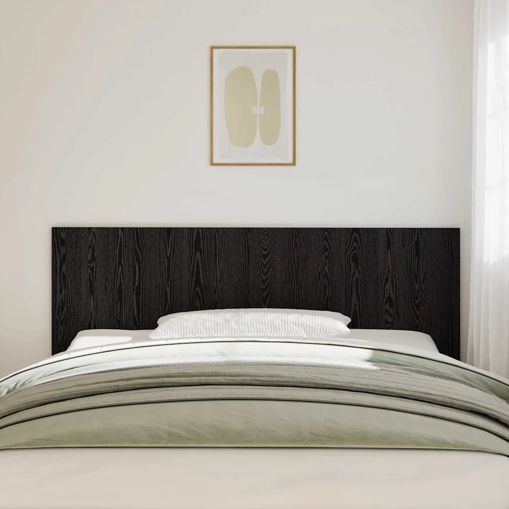 Testiera del letto Rovere Nero Legno ingegnerizzato 863158