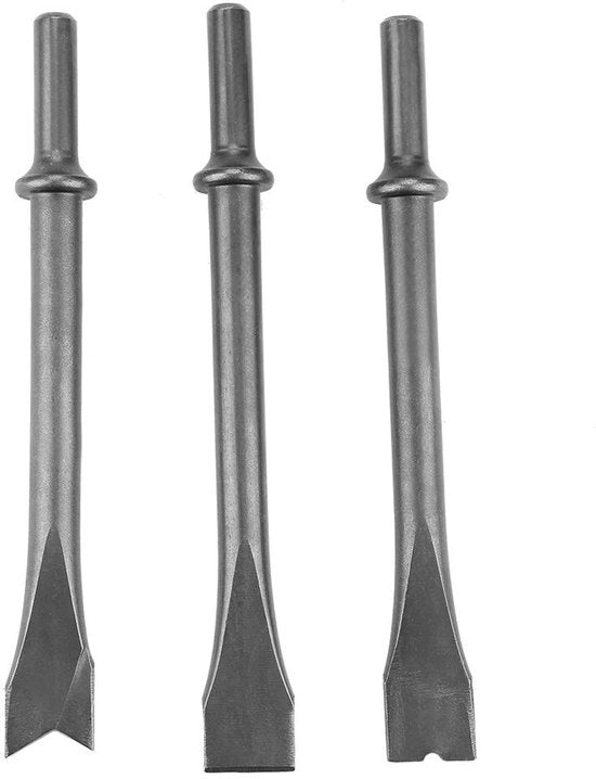 Set a 3 pezzi di martelli aerei - Martelli extra lunghi - Martelli pneumatici - Acciaio inox Cr-V - Adatto a varie fasi di lavoro - Martello a becco