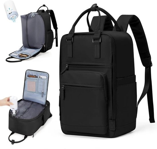 Borsa a vuoto per viaggio da donna, zaino a vuoto con sistema di vuoto per viaggi, borsa da viaggio per aereo con pompa impermeabile