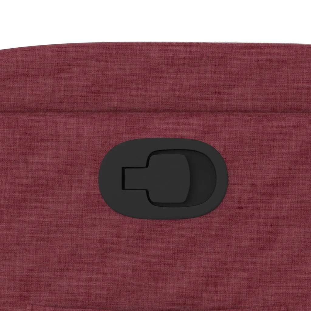 Divano Sedia-Poltrona Reclinabile in Tessuto Rosso Vino 828165