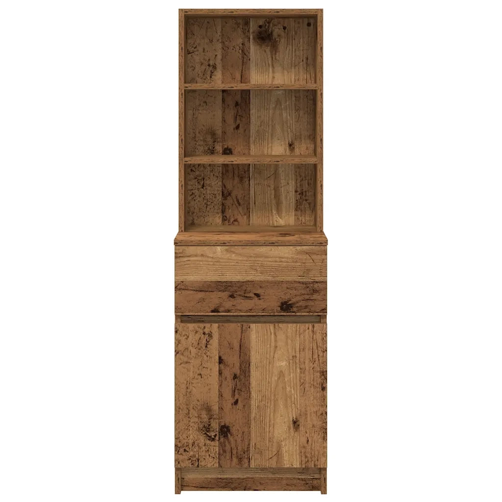 Comodino Legno Antico 39x35x125 cm in Legno Multistrato 861317