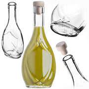 Bottiglia in vetro KADAX Icona da 250 ml per vino, liquori, succhi di frutta, distillati, moonshine con tappo di sughero