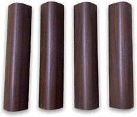 Finali angolari per zoccolo da cucina pezzi 4 H 10 NOCE SCURO