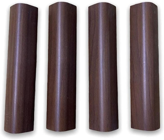 Finali angolari per zoccolo da cucina pezzi 4 H 10 NOCE SCURO