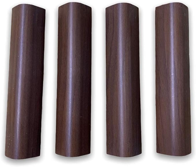 Finali angolari per zoccolo da cucina pezzi 4 H 10 NOCE SCURO