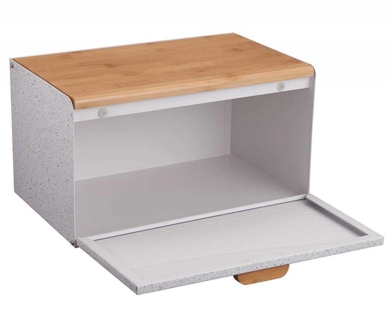 Klausberg KB-7466 Portapane bifacciale in acciaio e legno