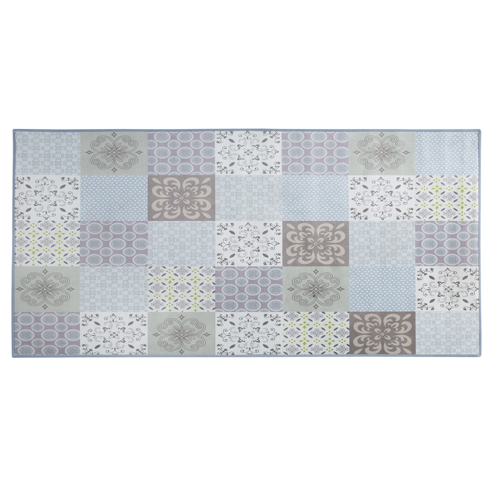 Tappeto tappetino Tessuto Multicolore 80 x 150 cm Patchwork Rettangolare costiero