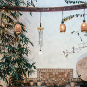 Cucù in alluminio per giardino e veranda con melodie soffuse - Decorazione da giardino marrone