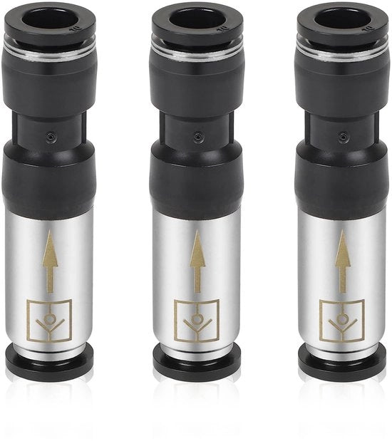 Terugslagklep 10mm - Connettore Pneumatico - Acciaio Inossidabile - Fitting - Soluzione Per Le Fughe D'aria - Resistente A Grandi Pressioni - Valvola Pneumatica