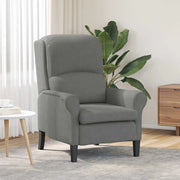 Poltrona-Divano Sedia-Poltroncina Grigio scuro 76 x 94 x 102 cm Microfibra