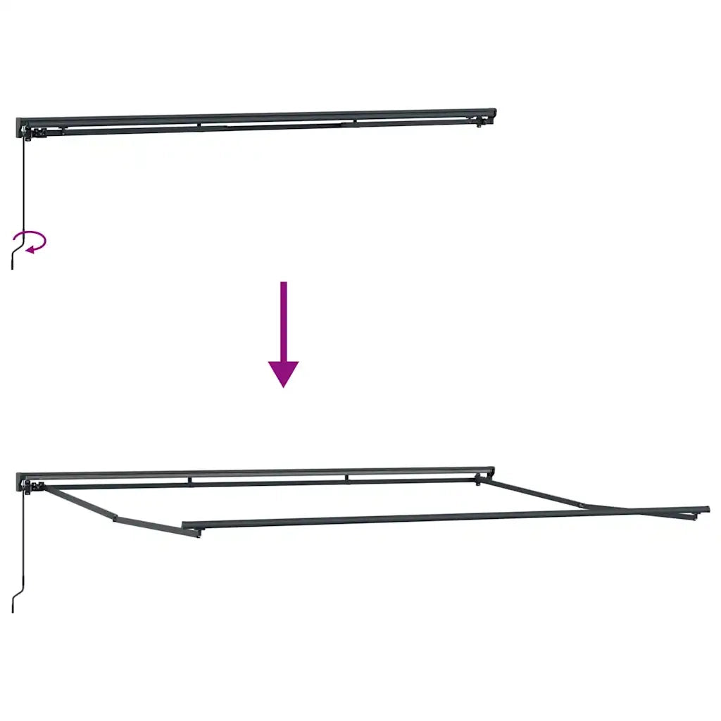 vidaXL Tenda Retrattile Giallo e Arancione 450x300 cm Tessuto