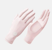 Maniche per donne - 22 cm - Maniche anti-UV - Antiscivolo - Maniche con palmo aperto con protezione solare - Maniche per bicicletta e auto - UPF 50+ - Anti-UV - Adatte per sport all'aperto - Bicicletta, guida in auto, pesca, giardinaggio, ecc.