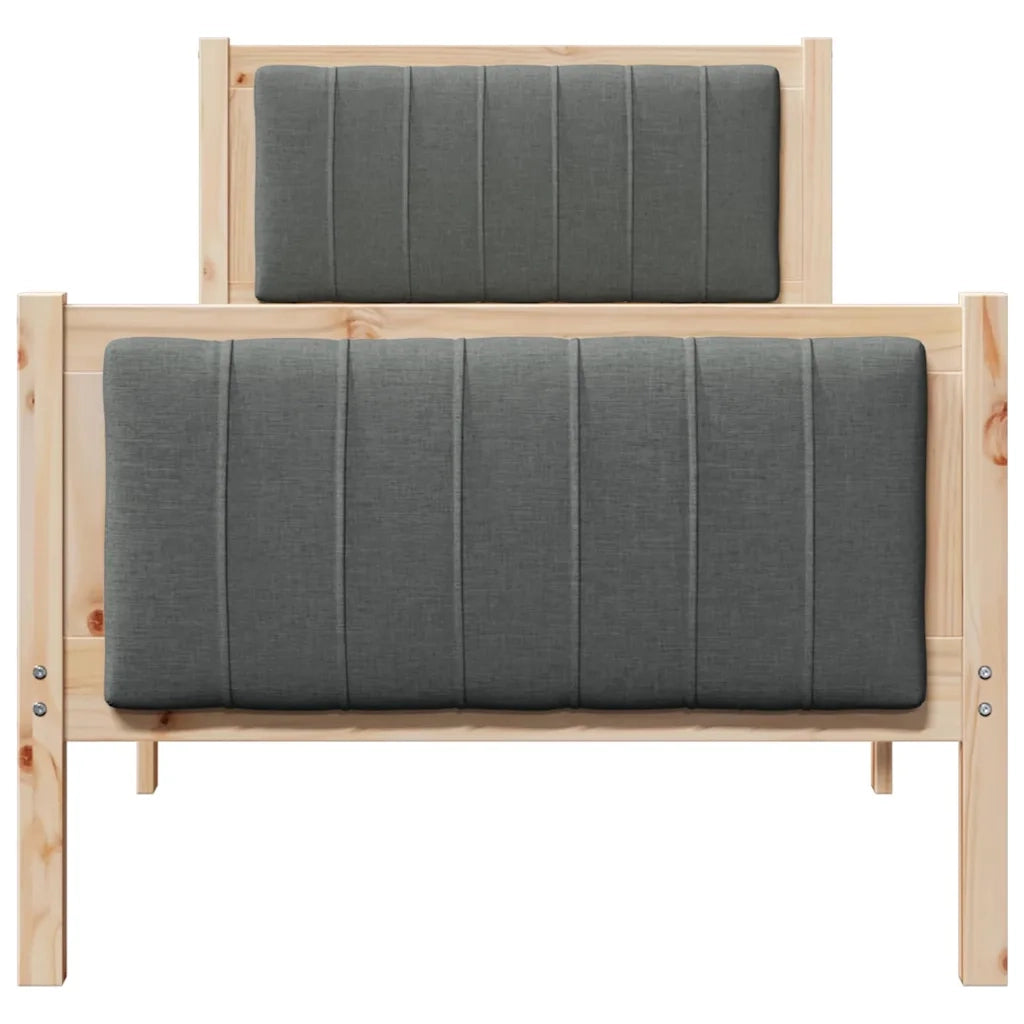 Struttura del Letto marrone e grigio scuro 80 x 200 cm 878500