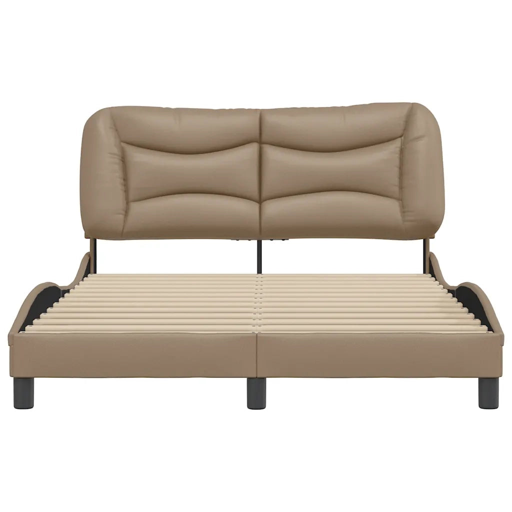 Giroletto senza Materasso Hvar Cappuccino 140x190 cm in Similpelle 3207999