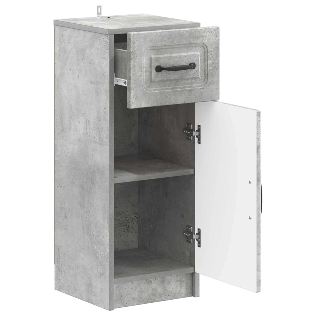 Mobiletto da Bagno UTRECHT Grigio Cemento 30 x 31 x 77 cm 897708
