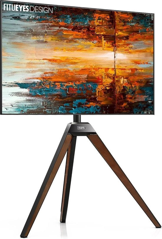 Supporto TV per schermi da 32 a 60 pollici, Legno, Altezza e angolo regolabili, VESA 200x200-400x400mm.