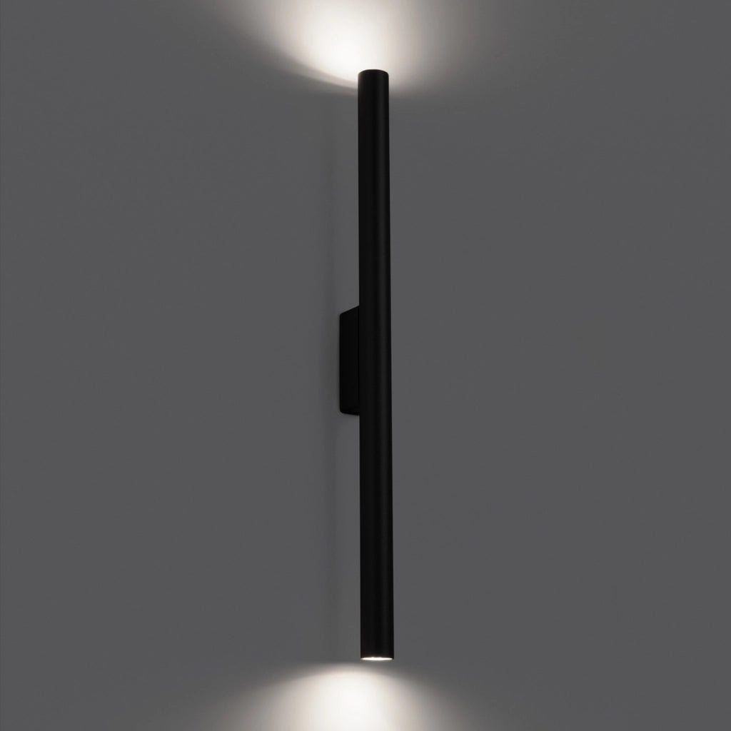 Applique cilindrica nera in metallo VELINO Pure Lume 2xG9 8W