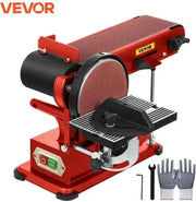 Macchina a nastro per taglio - Macchina per taglio - Mini Macchina a nastro per taglio - Apparecchio per taglio - 375W - 1450Rpm - Rosso