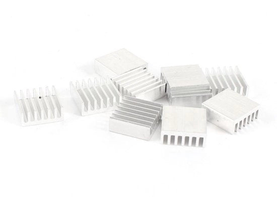 Allettamento Plus - 10 pezzi di supporto in alluminio per transistor a raffreddamento 15x14x6 mm con buon flusso di calore