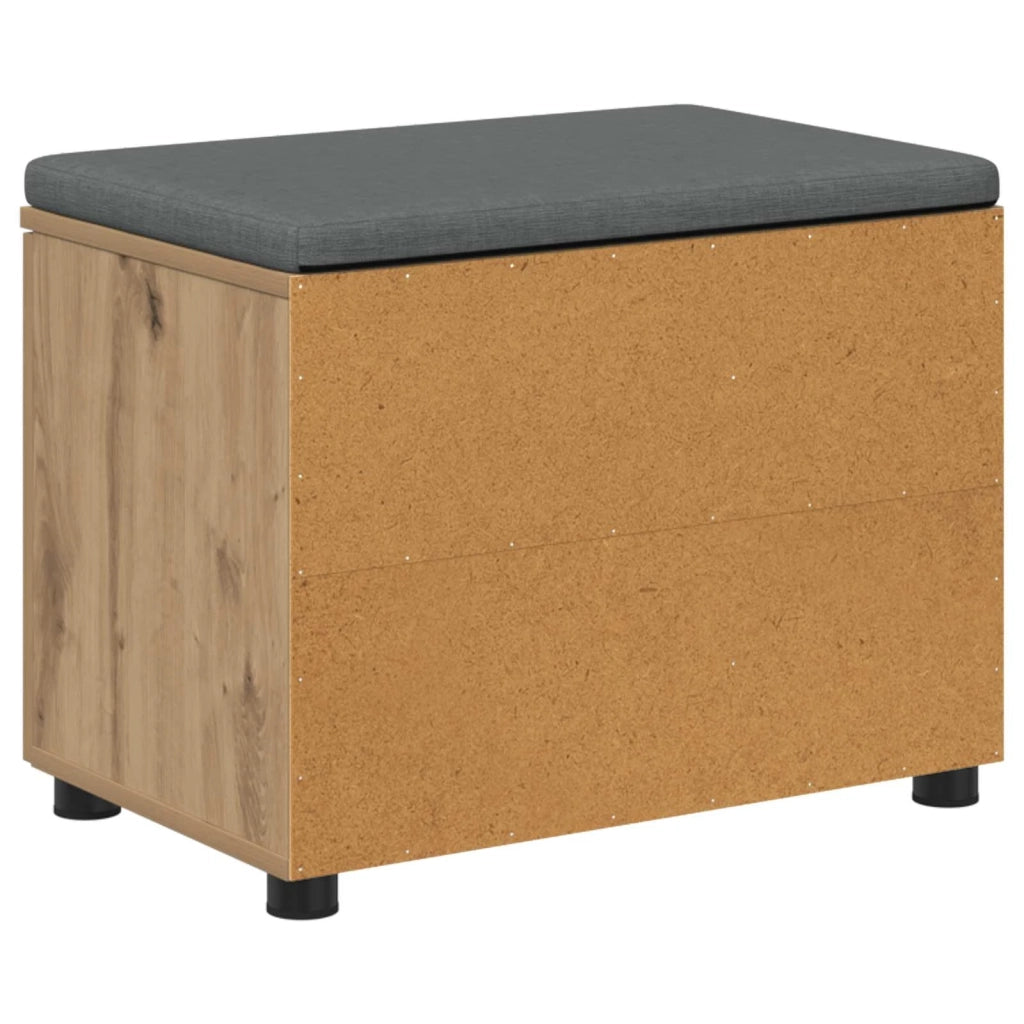 Panca per scarpe con cuscino Rovere Artigianale 60 x 38 x 46 cm 906121