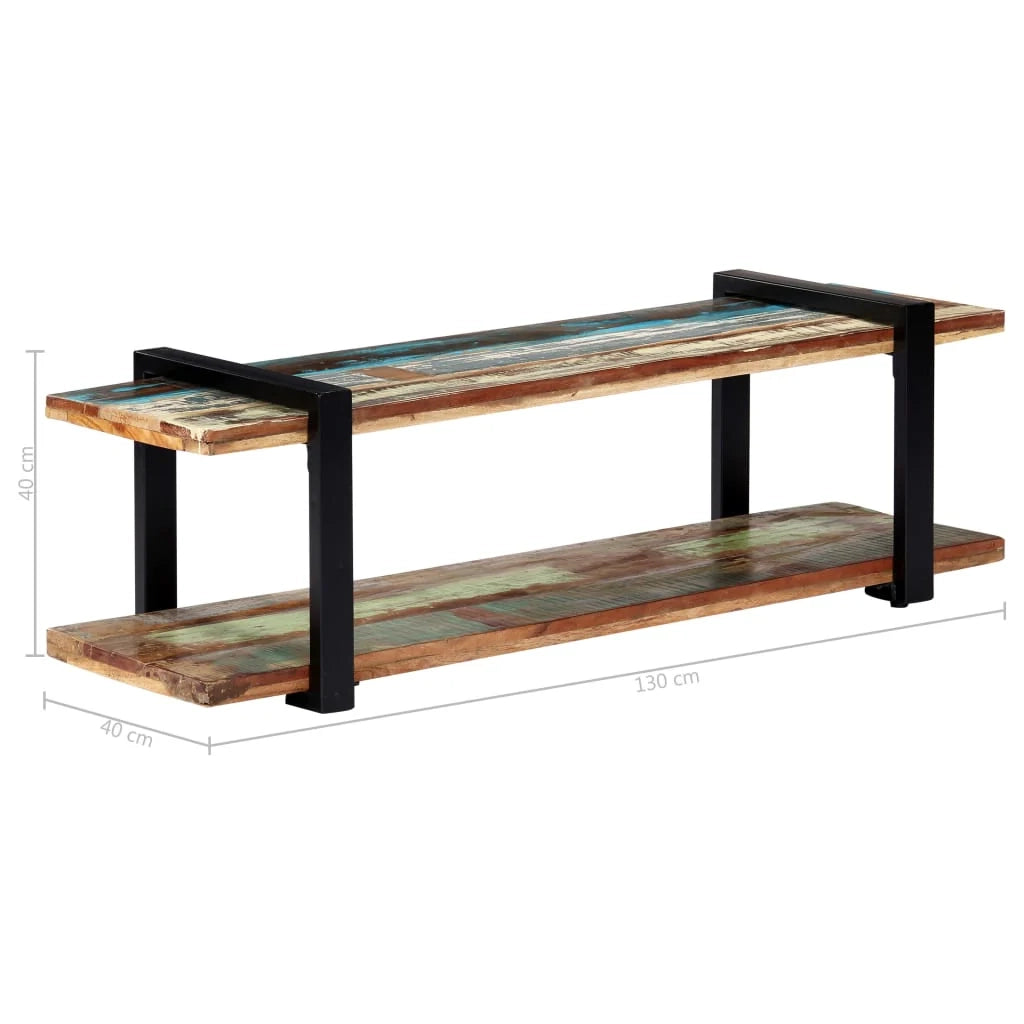 Pratico mobile porta TV/credenza di design 130 cm legno massello di recupero 2502067