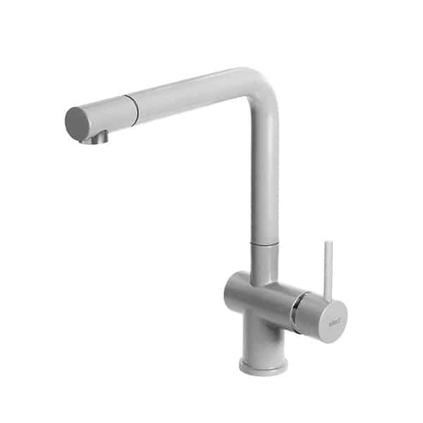 Rubinetto Miscelatore Cucina Elleci Stream Metaltek Grigio Aluminium MMKSTR79