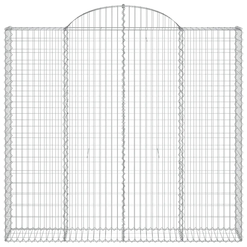 Cesti Gabbioni ad Arco 2 pz 200x30x180/200 cm Ferro Zincato 3146194