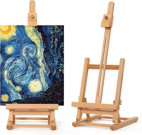 Cavalletto da tavolo in legno di alta qualità - Hardware duraturo - Spaziale - Finitura liscia - Livello di un artista