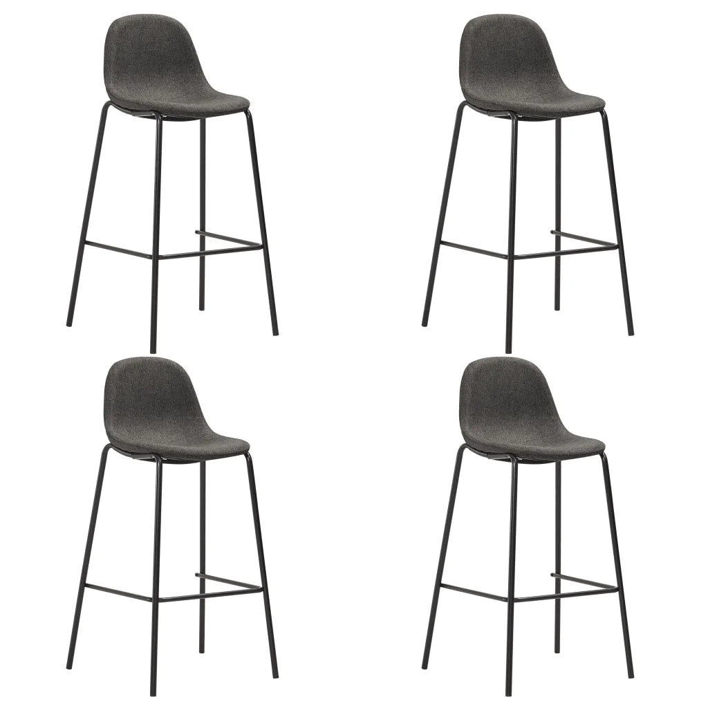 Set da Bar 5 pz in Tessuto Grigio Scuro 3051126
