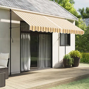 Tessuto di Ricambio per Tenda-Ricambio telo per tenda da sole Strisce Multicolore 3,5x2,5 m 997428