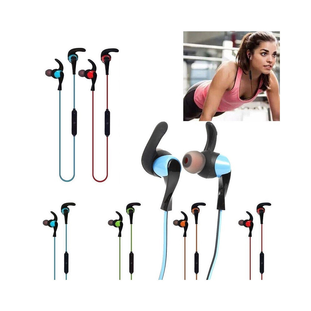 Trade Shop - Cuffie Sport Stereo Audio Auricolari Bluetooth 4.1 Senza Fili Per Smartphone Amw-30 -