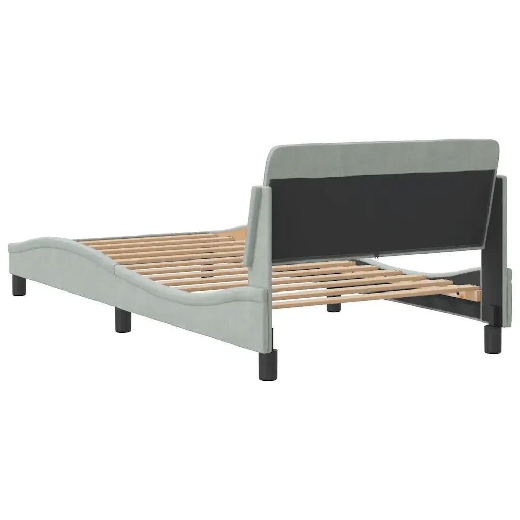 Giroletto Dover Grigio Chiaro 100x190 cm in Velluto 373267