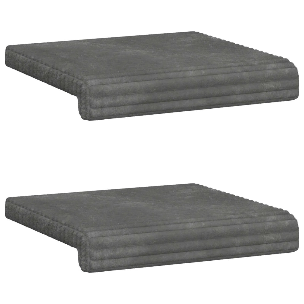Cuscino per panchina 2 pcs Corduroy Morbido Grigio Chiaro 42043065