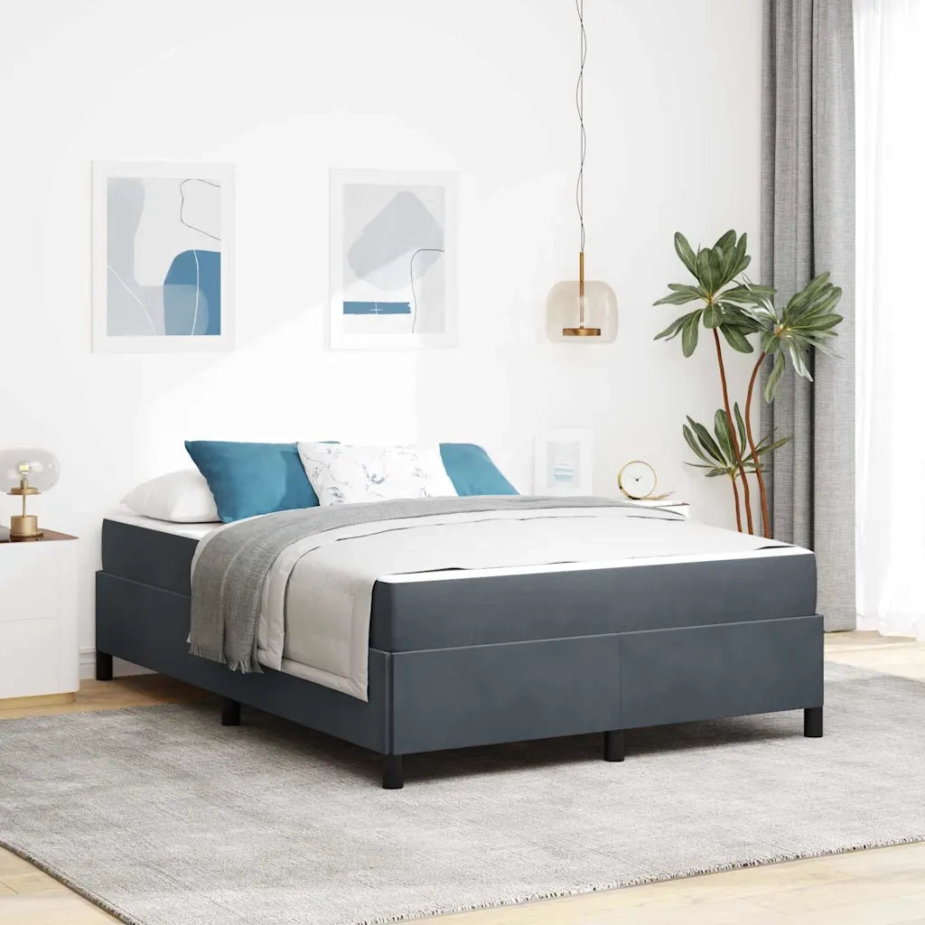 Struttura del letto Grigio scuro 160 x 200 cm Tessuto 3399073