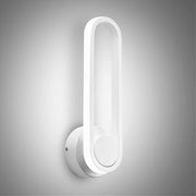 Trade Shop - Applique Da Parete Led 13 W Ovale Verticale Orientabile Bianco Luce Fredda 50339 -