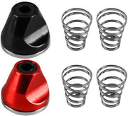 Accessori per bicicletta - 2 pezzi - Lega di alluminio - Maniglia di bloccaggio rapido - M5 - Resistente all'usura - Incluso 4 pinze di bloccaggio rapido - Maniglia di bloccaggio rapido