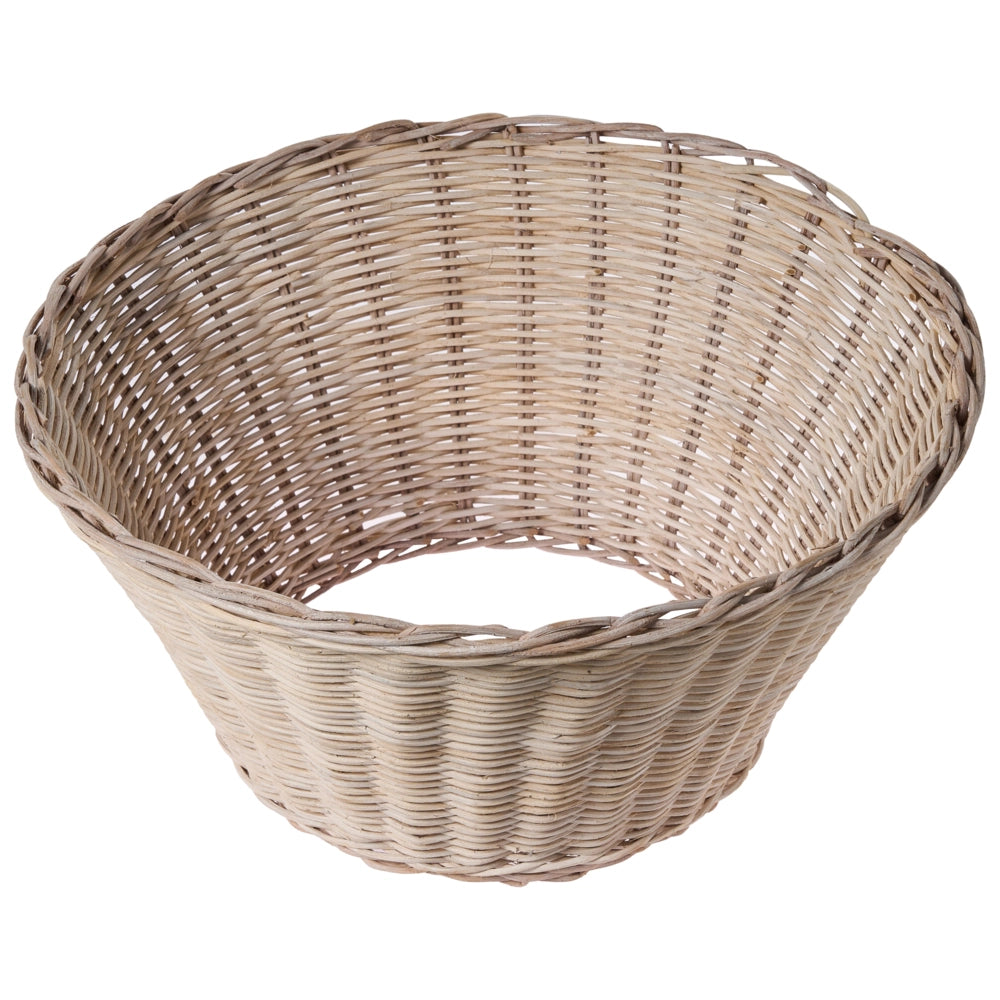 Collare per albero di Natale in rattan ⌀ 50 cm fatto a mano rotondo accessori decorazioni marrone chiaro