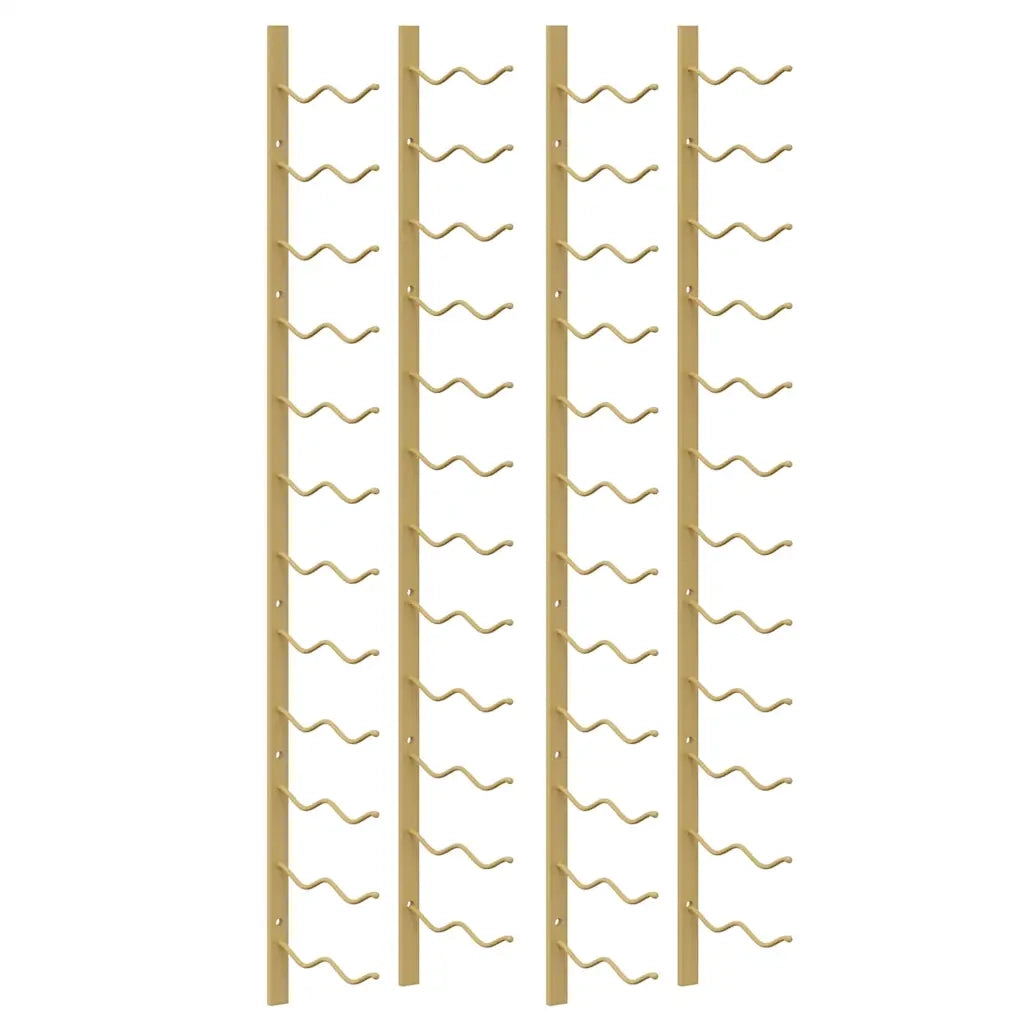 Portavini da Parete per 24 Bottiglie 2 pz Oro in Ferro CFW8261099