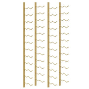 Portavini da Parete per 24 Bottiglie 2 pz Oro in Ferro CFW8261099