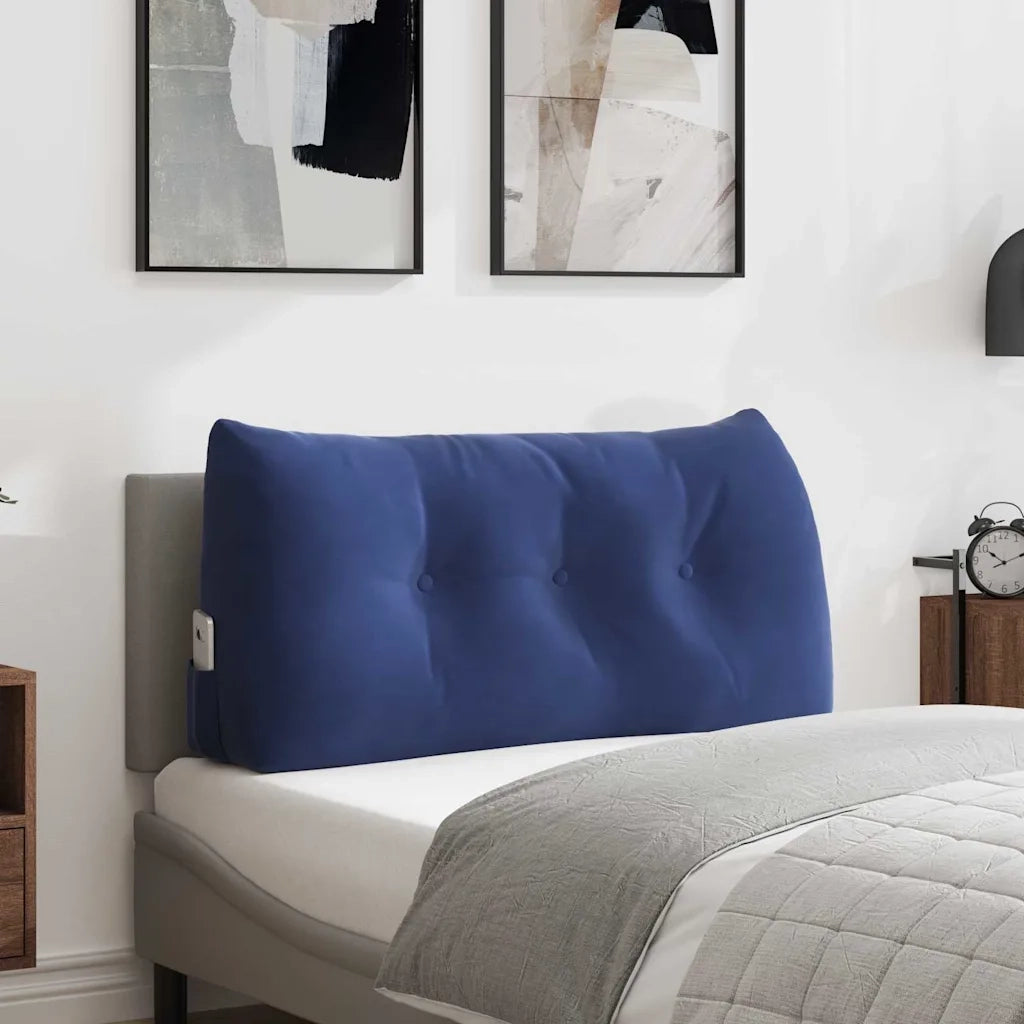 Cuscino per Schiena Blu Polizia 100 x 24 x 50 cm Velluto