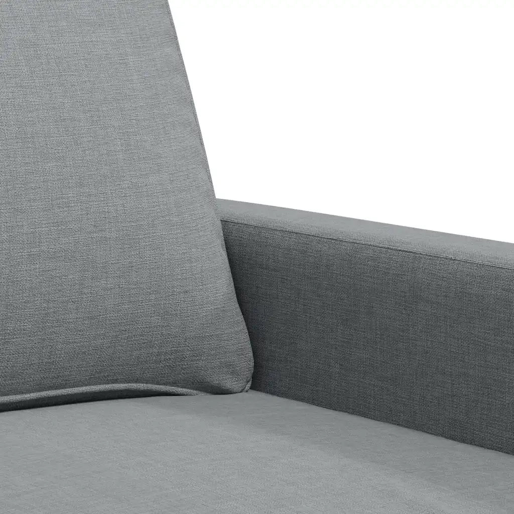 Divano a 2 Posti Grigio Chiaro 140 cm in Tessuto 359163