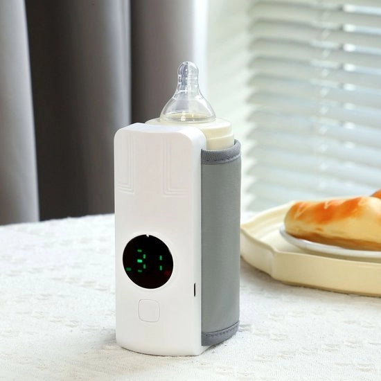 Flessa termica portatile per bambini, comoda da trasportare, si scalda rapidamente, 3,7V, batteria 1800mAh, regolazione della temperatura precisa.