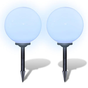 Sfera solare per esterni 30 cm 2 pezzi decorazione luminosa 2402052