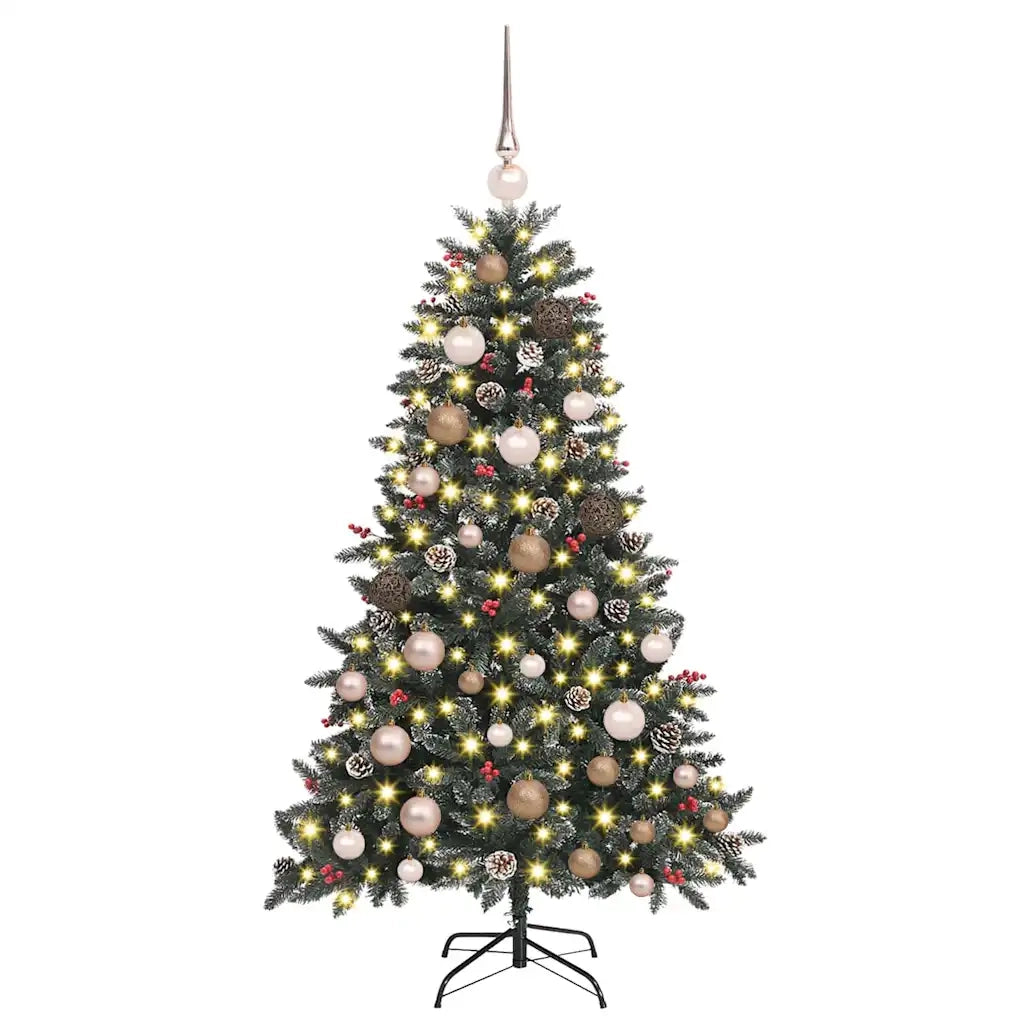 Albero di Natale artificiale con 150 LED Verde 120 cm 3395854
